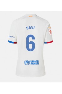 Fotbalové Dres Barcelona Paez Gavi #6 Venkovní Oblečení 2023-24 Krátký Rukáv